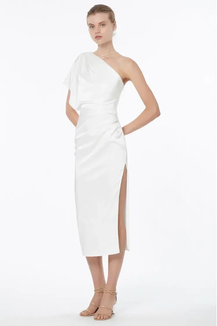 Manning Cartell Heat Asymmetric Dress White Size 10  - Image 3