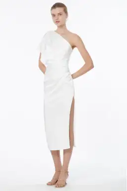Manning Cartell Heat Asymmetric Dress White Size 10 for rent on The Volte - image 3