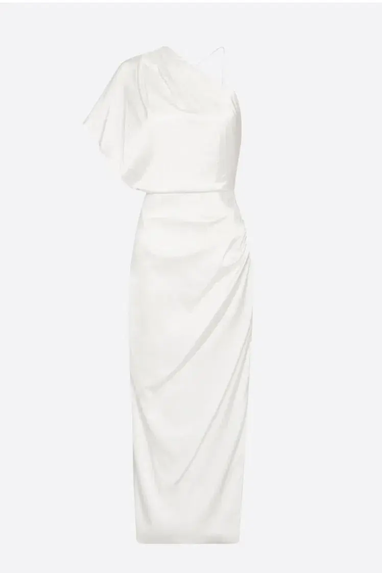 Manning Cartell Heat Asymmetric Dress White Size 10 for rent on The Volte - main image