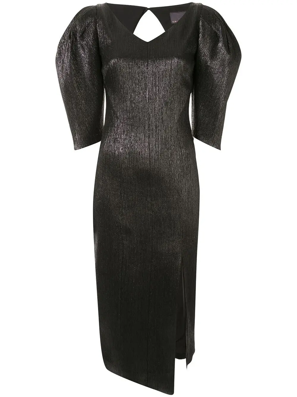 Ginger & Smart Celestial Asymmetric Dress Black Size 10 for rent on The Volte - main image