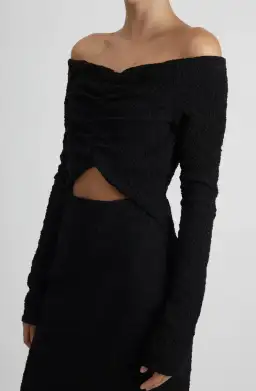 Camilla and Marc Minerva Dress Black Size 8 for rent on The Volte - image 2