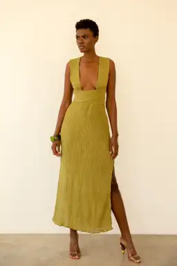 Savannah Morrow Verita Dress Agave Size 10 for rent on The Volte - image 1