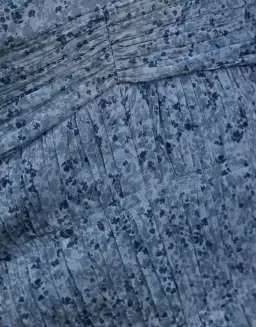 Shona Joy Harmony High Neck Ruched Mini Dress Blue Size 10 for rent on The Volte - image 5