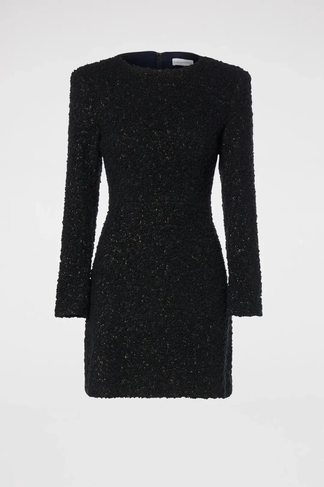 Scanlan Theodore Boucle Mini Dress Black Size 8 for rent on The Volte - main image