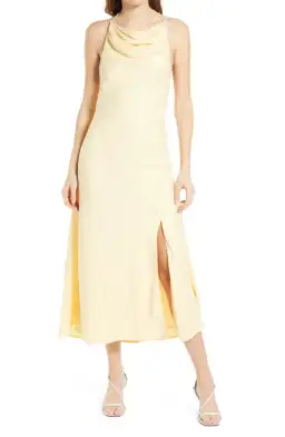 Misha Dawn Halter Dress Italian Straw Size 6 for rent on The Volte - image 1