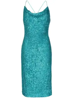 Rebecca Vallance Missing Hours Midi Dress Blue Size 12 for rent on The Volte - image 4