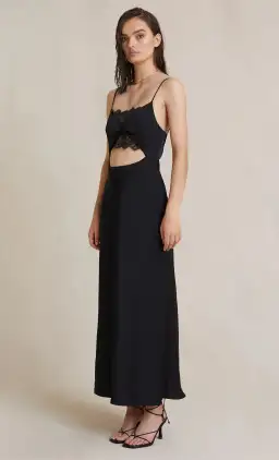 Bec & Bridge Valerie Midi Dress Black Size 8 for rent on The Volte - image 4