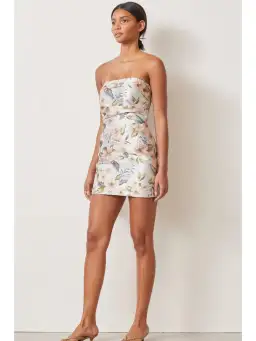 Bec & Bridge Fleurette Jacquard Mini Dress Print Size AU 6 for rent on The Volte - image 2