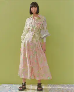 Alemais Marta Patchwork Shirtdress Print Size 8 for rent on The Volte - image 1