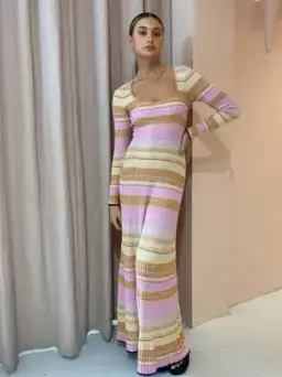 Hansen & Gretel Vienna Rainbow Dress Multi Size 8 for rent on The Volte - image 1