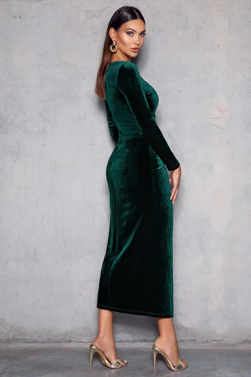 Elle Zeitoune Corrine Dress Green Size 8 for rent on The Volte - main image