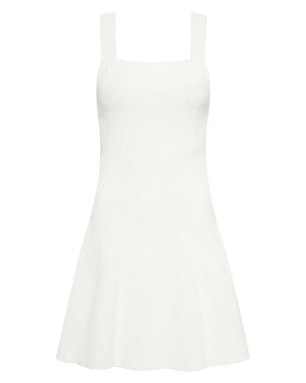 AJE Casa Mini Knit Dress Ivory Size 6 for rent on The Volte - main image