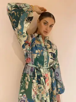 Alemais Loretta Patchwork Shirtdress Print Size 8 for rent on The Volte - image 3