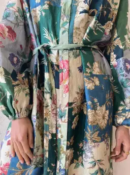 Alemais Loretta Patchwork Shirtdress Print Size 8 for rent on The Volte - image 6