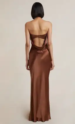 Bec & Bridge Moon Dance Strapless Dress in Chocolate Size 10 for rent on The Volte - image 3