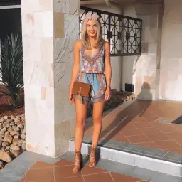 Camilla V-Neck Lace Playsuit Blanches Blessing Size XS for rent on The Volte - image 1