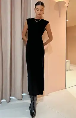 Elka Collective Maison Knit Dress Black Size 12