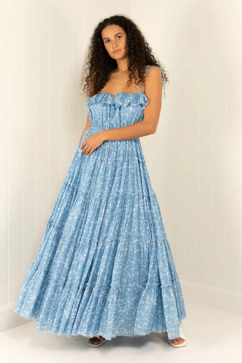 Palm Noosa With Love From Dress Blue Size 6 for rent on The Volte - main image