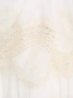 Zimmermann Pattie Embroidered Tiered Midi Dress Ivory Size 1 / Au 10 for rent on The Volte - image 3