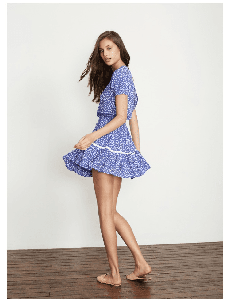 Faithfull the brand / faithful Liza dress - sunny floral print for rent on The Volte - main image