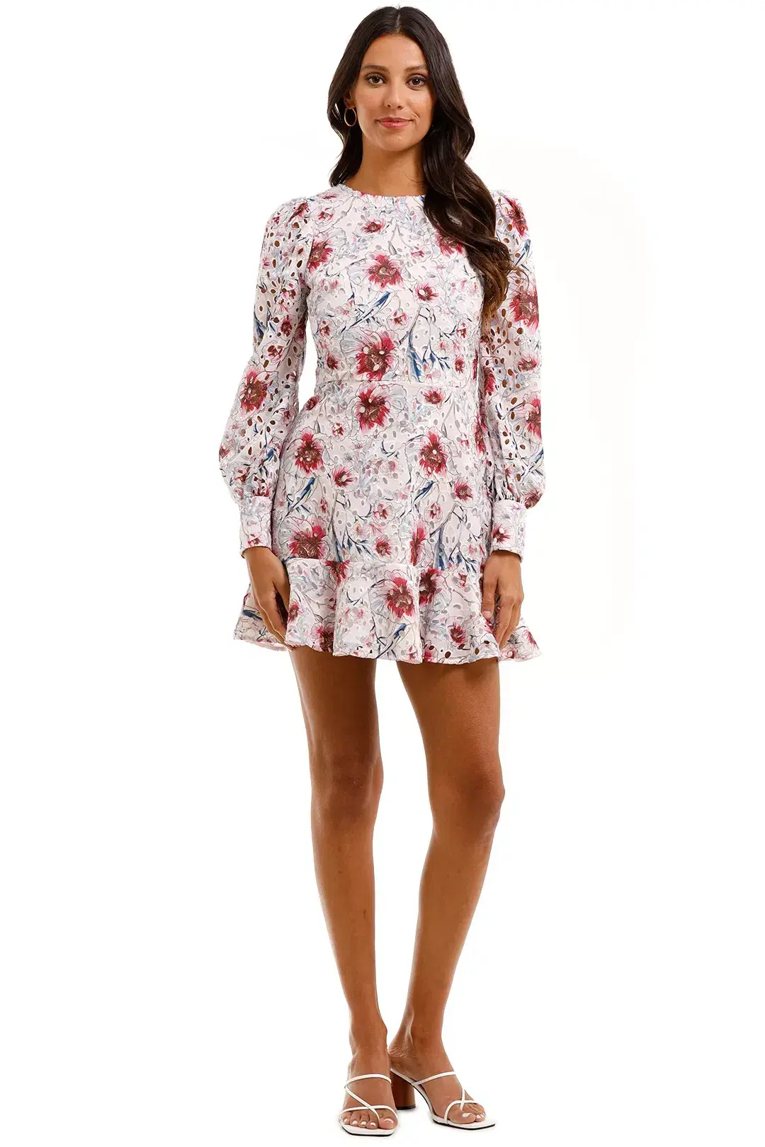 Talulah Bonita LS Mini Dress Casablanca Print Size 10 for rent on The Volte - main image