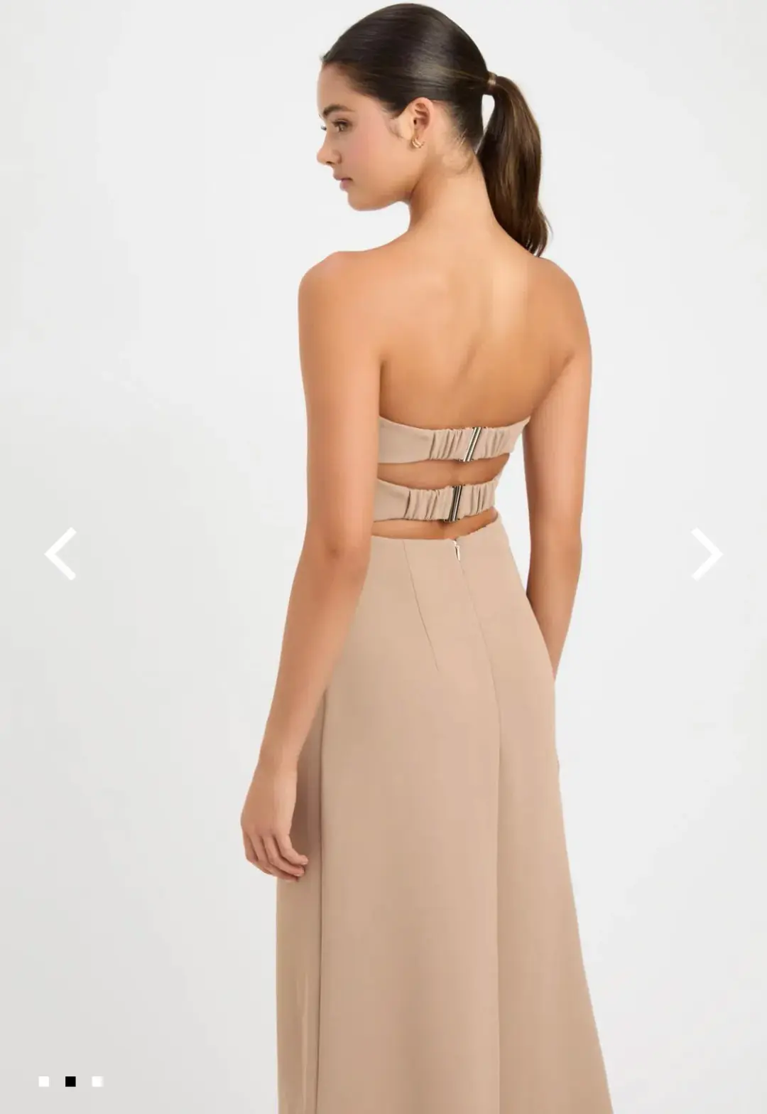 Kookai Alpha Strapless Dess Sirocco Size 6 for rent on The Volte - main image