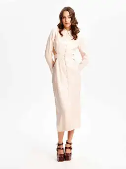 Alice McCall Night Sky Trench Dress Chai Latte Size 6 for rent on The Volte - image 4