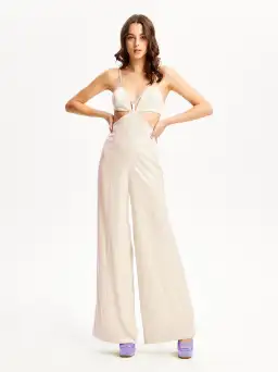 Alice McCall Night Sky Jumpsuit Chai Latte Size 6 for rent on The Volte - image 2