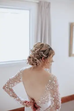 Rime Arodaky Blair Wedding Dress White Size 10 for rent on The Volte - image 7