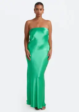 Bec & Bridge Moon Dance Strapless Dress Emerald Green Size 8 for rent on The Volte - image 1