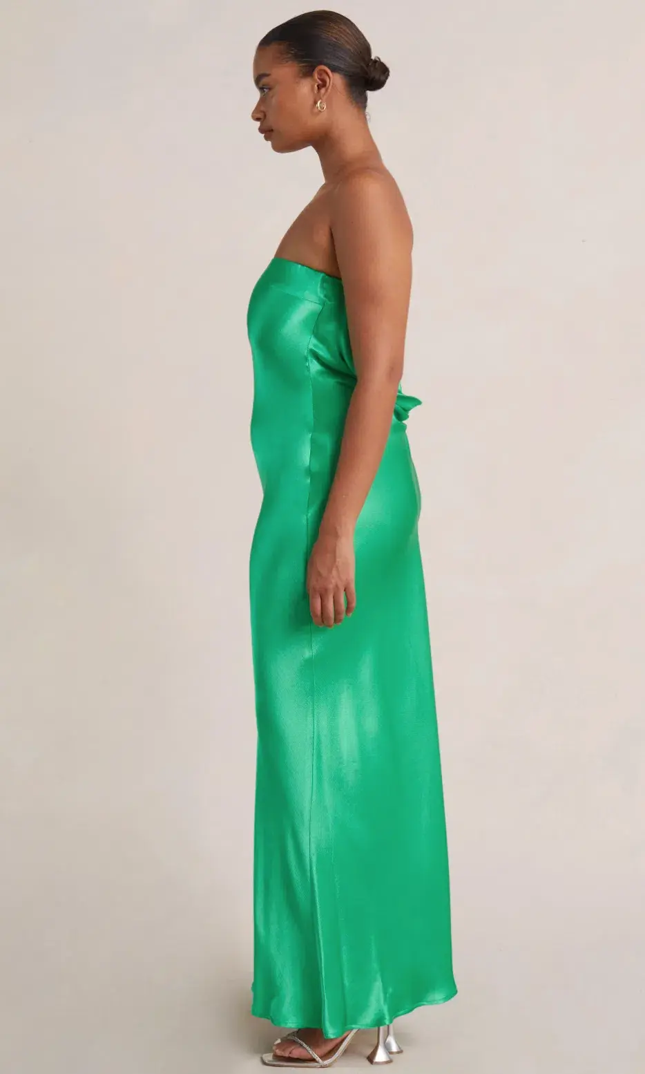 Bec & Bridge Moon Dance Strapless Dress Emerald Green Size 8 for rent on The Volte - main image