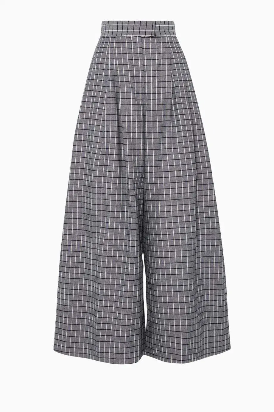 Acler Cunningham Pants Grey Check Print Size AU 6 for rent on The Volte - main image