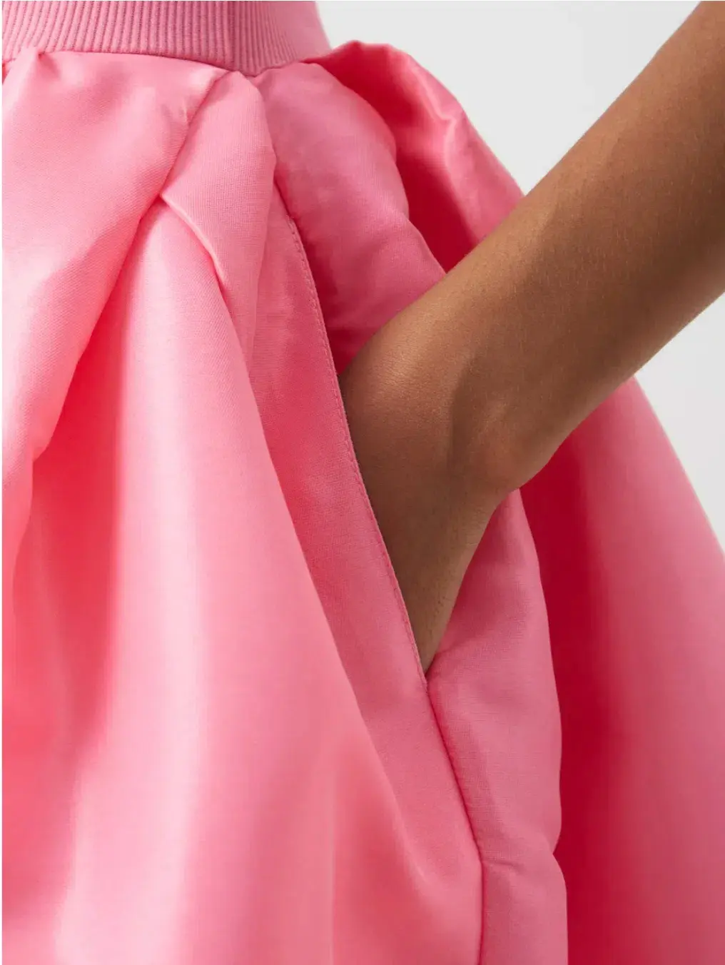 Marques' Almeida Taffeta-skirt organic cotton-blend midi dress Pink Size XS / AU 6 for rent on The Volte - main image