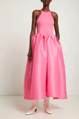 Marques' Almeida Taffeta-skirt organic cotton-blend midi dress Pink Size XS / AU 6 for rent on The Volte - image 9