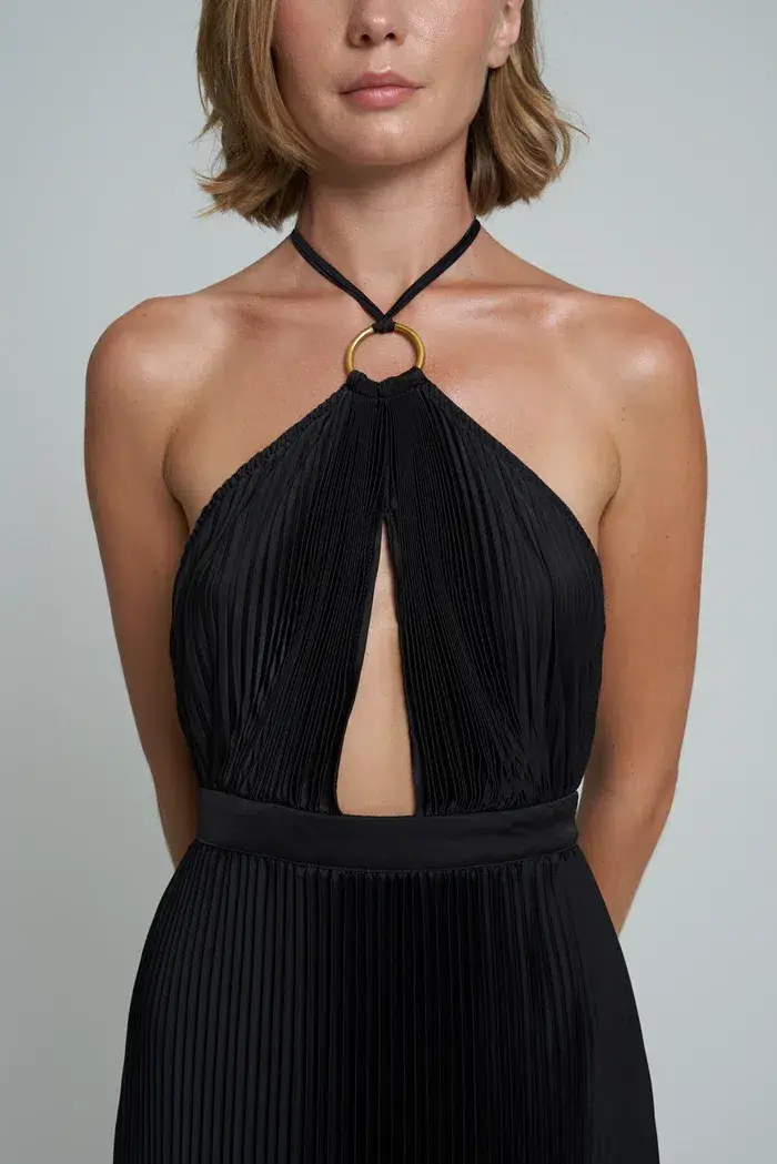 L'Idee Woman Reveil Gown Noir Size 10 for rent on The Volte - main image