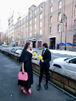 Aje Concept Dress Black Size 6 for rent on The Volte - image 3