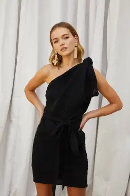 By Johnny Knot Now Mini Dress Black Size 6 for rent on The Volte - image 1