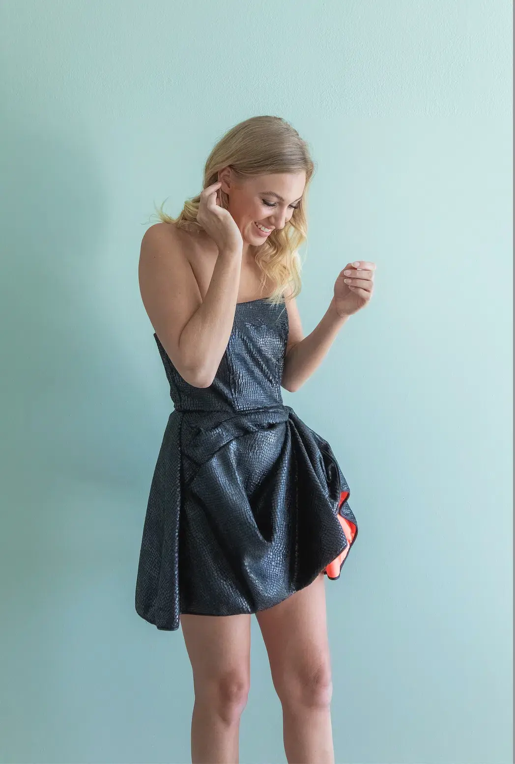 Eliya the Label Emma Mini Dress Black Size S/Au 8 for rent on The Volte - main image