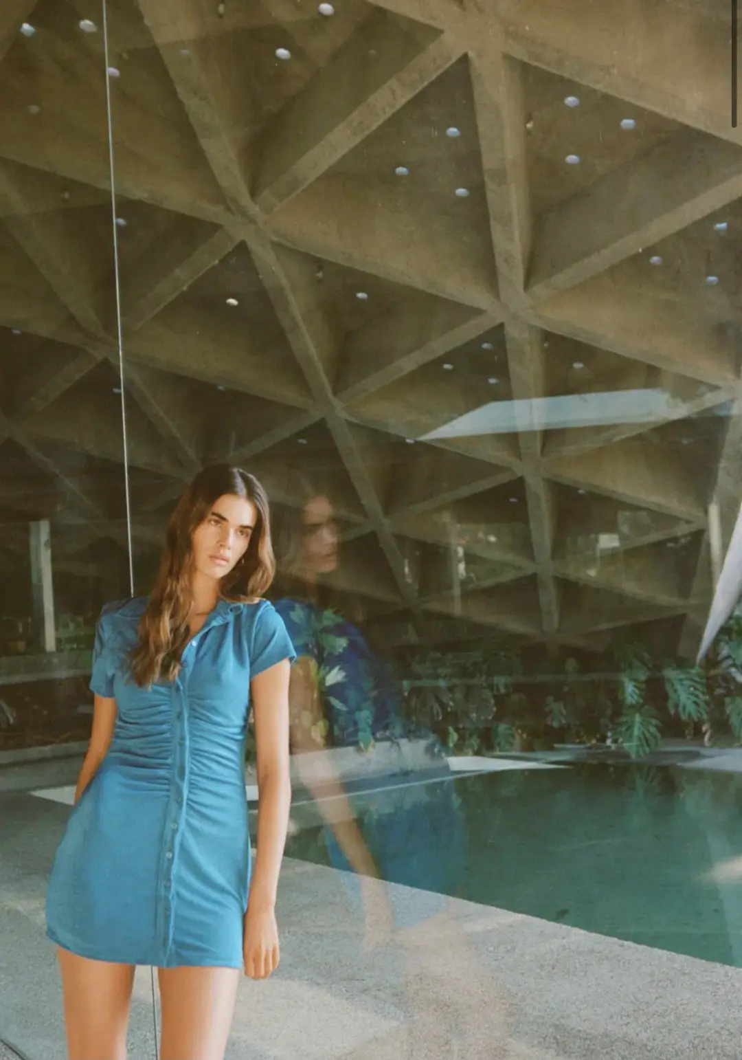 With Jean Alexa Dress Electra Blue Size 4 for rent on The Volte - main image