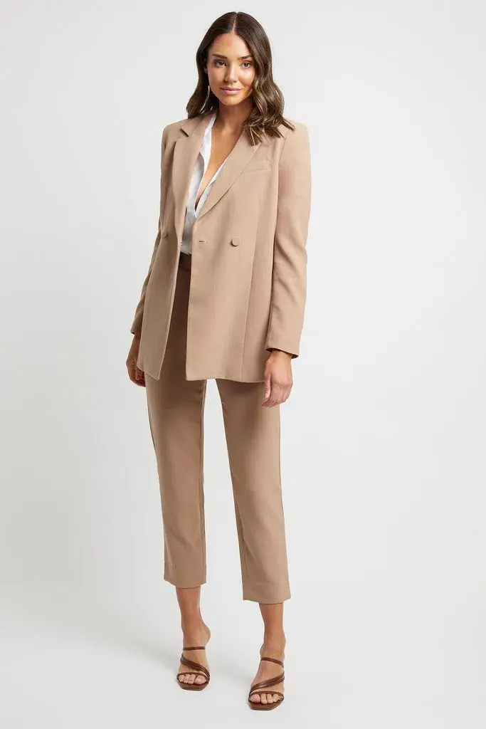 Kookai Audrey Pants in Cappuccino Size AU 12 for rent on The Volte - main image