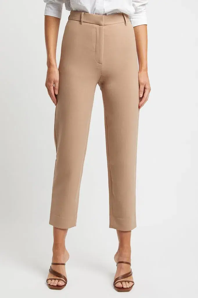 Kookai Audrey Pants in Cappuccino Size AU 12 for rent on The Volte - main image