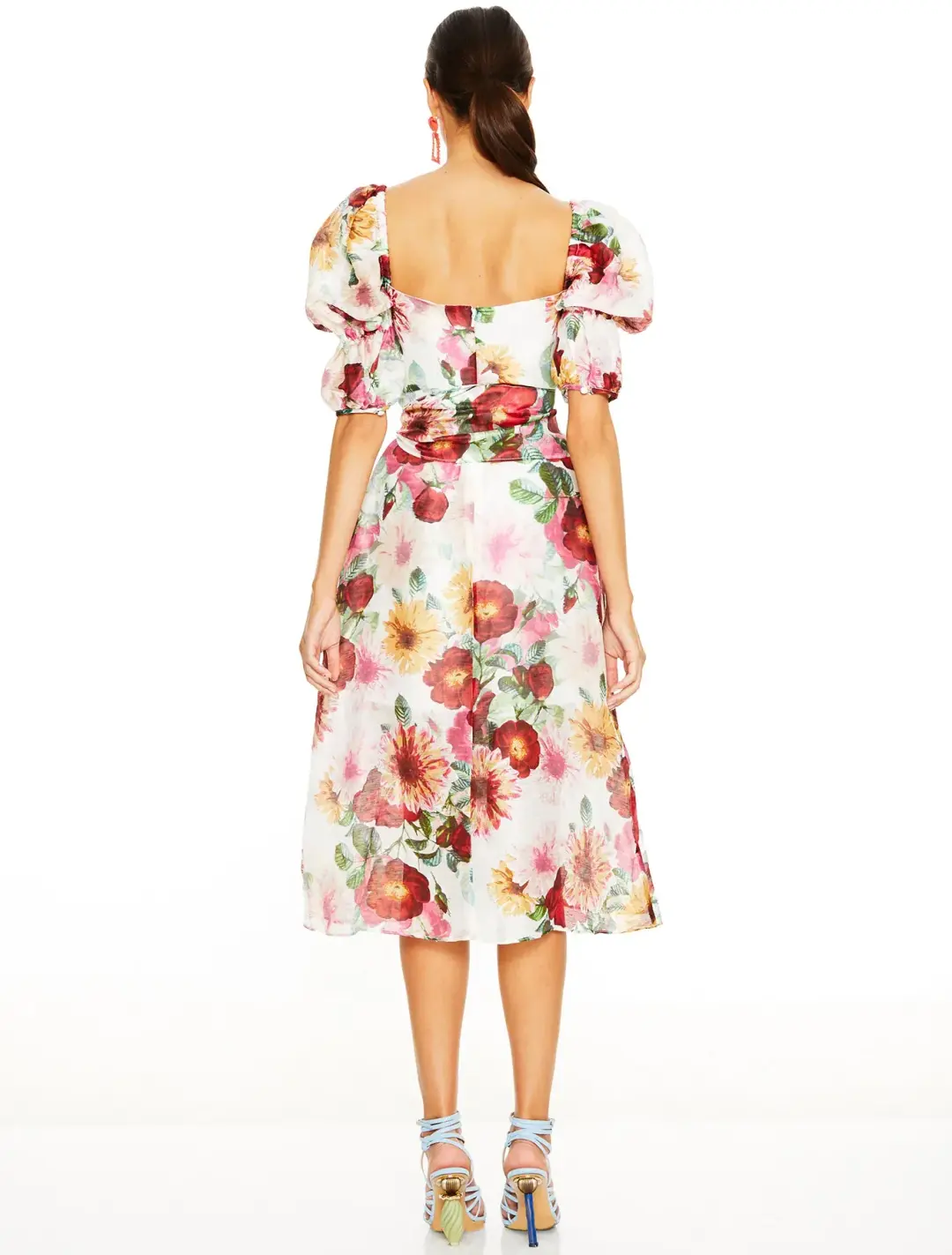 Talulah Garland Midi Floral Dress Print Size S for rent on The Volte - main image
