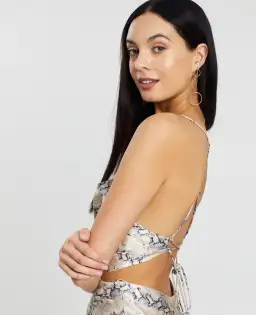 Bec & Bridge Python Midi Dress Print Size 12 for rent on The Volte - image 3