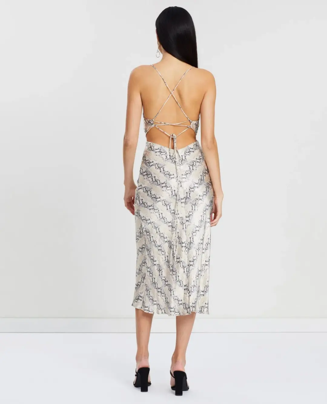 Bec & Bridge Python Midi Dress Print Size 12 for rent on The Volte - main image