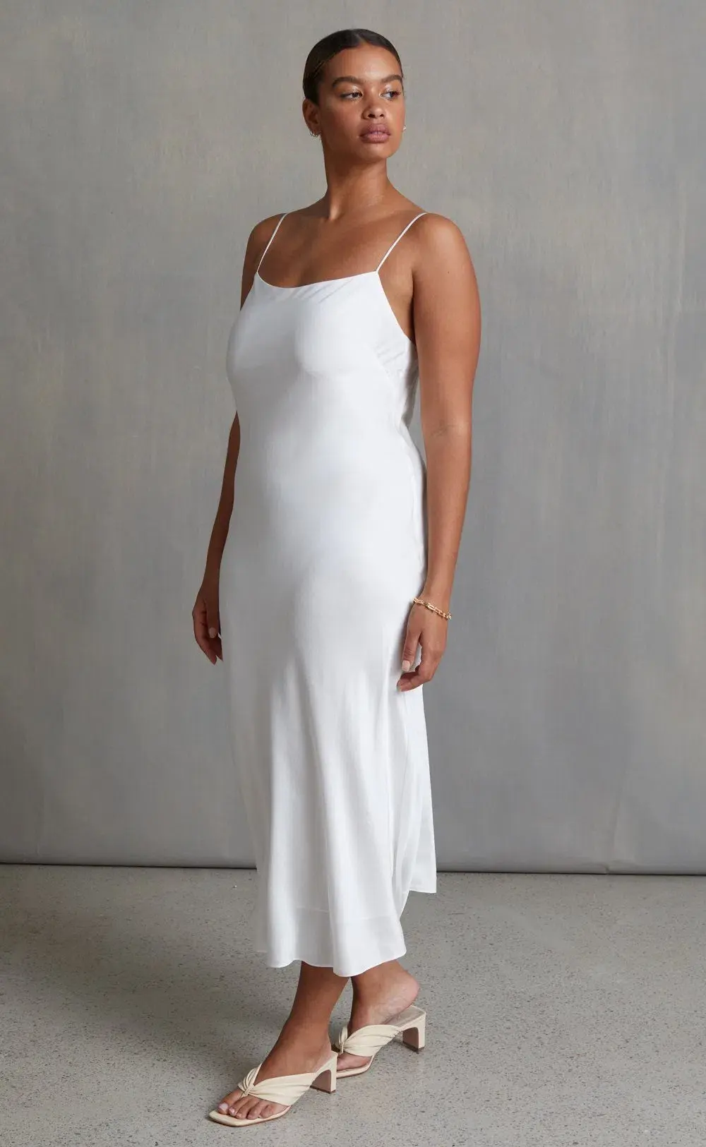 Bec & Bridge Classic Midi Dress White Size 12 - Image 2