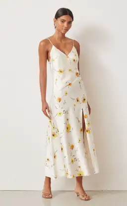 Bec & Bridge Colette Wrap Midi Dress Print Size 8