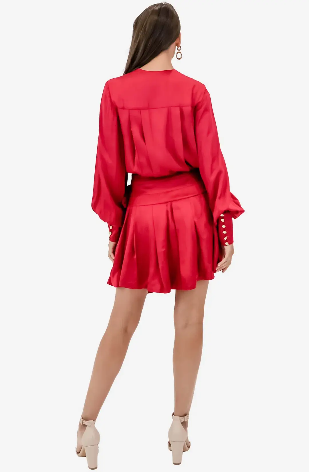 Aje Galina Wrap Dress Hot Pink Size 8 for rent on The Volte - main image