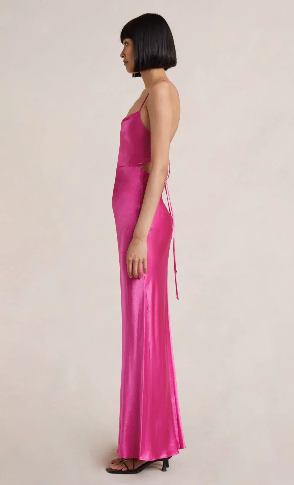 Bec & Bridge Loren Maxi Dress Deep Pink Size 6 - Image 2