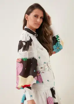 Mackenzie Mode Monarch Mini Dress Print Size 6 for rent on The Volte - image 4