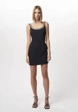 Nicola Finetti Short Diamond Backless Dress Black Size 8 for rent on The Volte - image 4